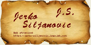 Jerko Siljanović vizit kartica